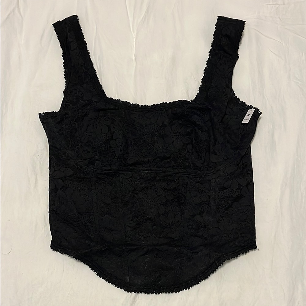 NWT Victoria's Secret Black Lace Bralette Crop Top